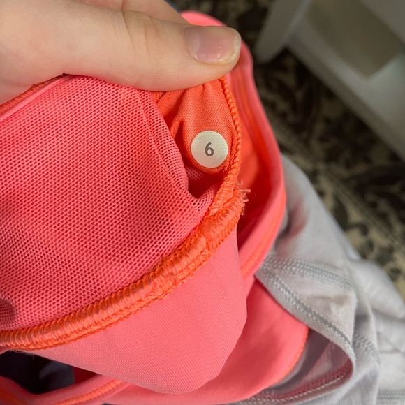 Lululemon peach and grey workout tank size 6 - Picture 6 of 6